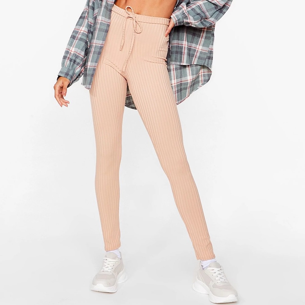 🔮2/$20 Nasty Gal | Ribbed High Waisted Leggings - Picture 3 of 6